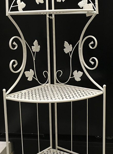 Этажерка для Цветов 3 Уровня Белая 2