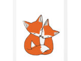 Постер Cute Foxes