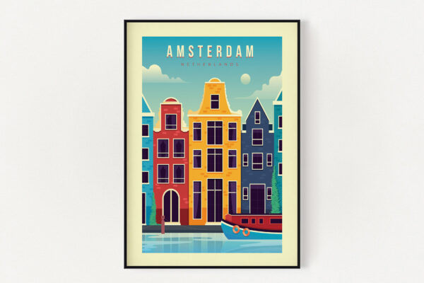Постер винтажный Амстердам 543