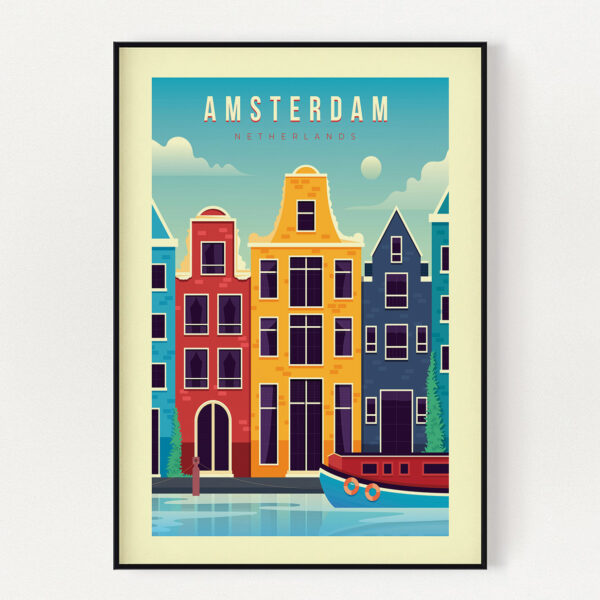 Постер винтажный Амстердам 543