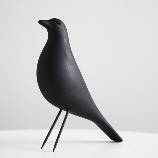 Статуэтка скульптура птица черная