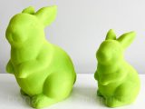 Статуэтка кролик (зайка) салатовый флекс 12 и 17см